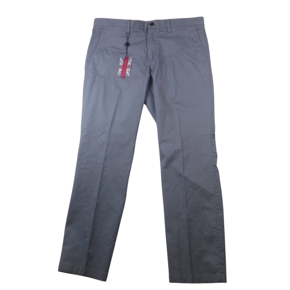 English Laundry Mens Paddington Slim Fit Chino Pants Cove Blue 36x32 NWT